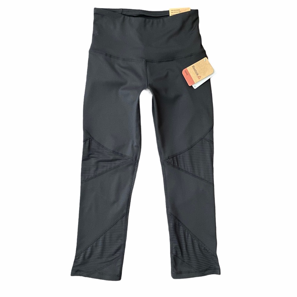 Reebok Capri Leggings, Black, XS